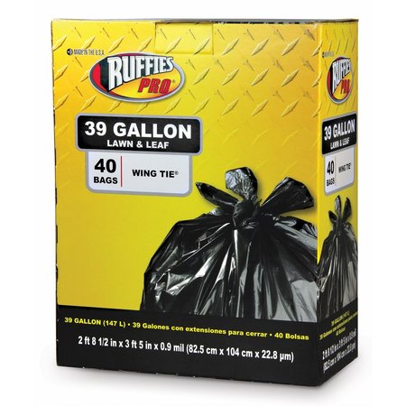 RUFFIES PRO Trash Bags, 40 PK 1124912